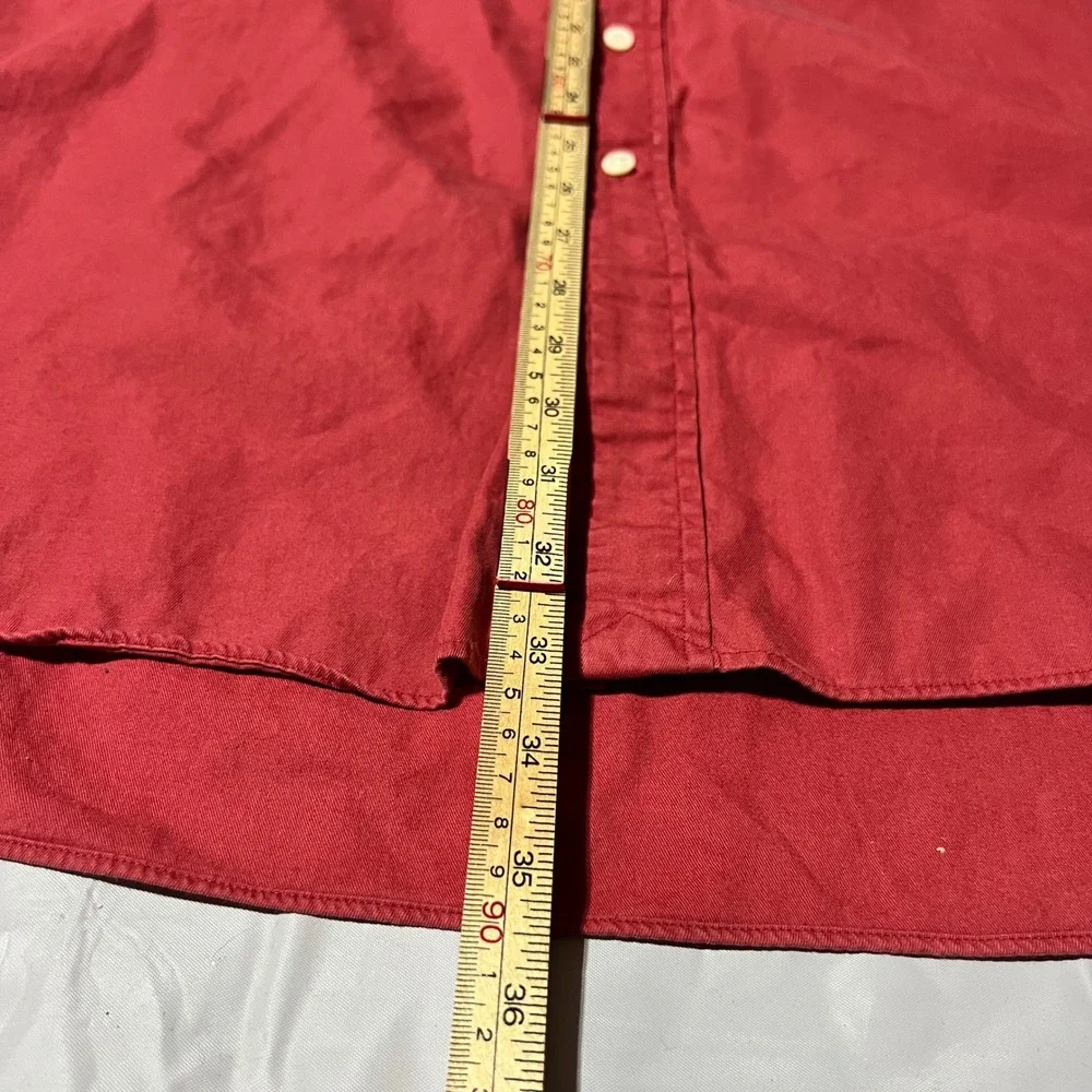 Polo Ralph Lauren Mens 3XLT Red Classic Fit Button Down Shirt Long Sleeve Cotton